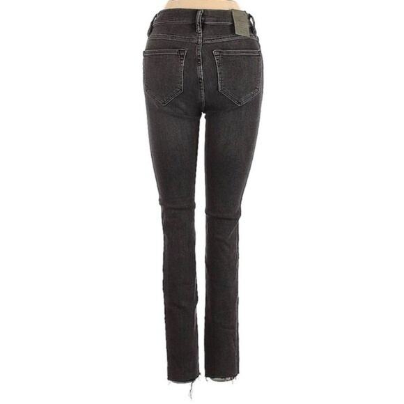 NWT AllSaints Grace Split Ankle Jeans Washed Black Size 25 - Picture 3 of 9